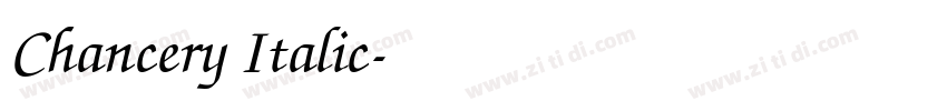 Chancery Italic字体转换